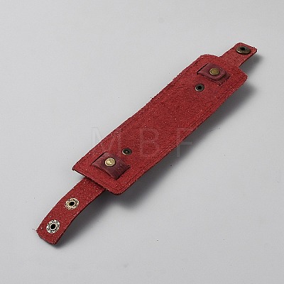 Vintage Cowhide Leather Bracelets BJEW-WH20006-20-1