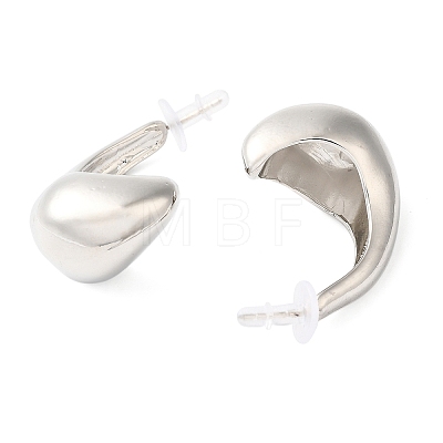 Alloy with Enamel Ear Studs EJEW-U002-08S-1