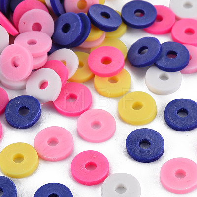 5 Colors Handmade Polymer Clay Beads CLAY-N011-032-04-1
