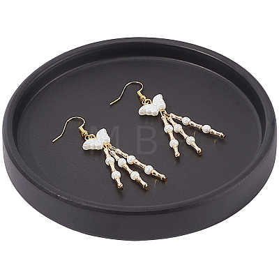 1Pc Flat Round Ceramic Jewelry Display Trays AJEW-BBC0002-49B-1