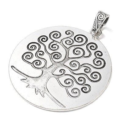 Tibetan Style Alloy Big Pendants AL-CBACA42-11AS-1
