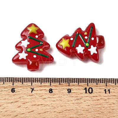 Christmas Theme Handmade Lampwork Beads LAMP-I027-07W-1