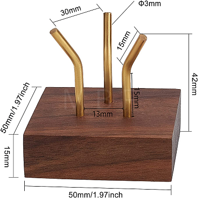 Wooden Jewelry Display Base AJEW-WH0254-97-1