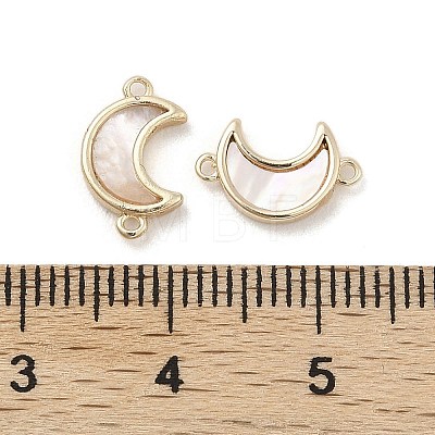 Natural White Shell Connector Charms KK-A207-04G-1