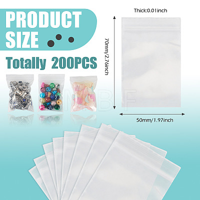 Transparent Plastic Resealable Packaging Bags OPP-TADJ0001-05D-1