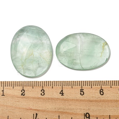 Natural Green Fluorite Cabochons G-C115-01B-09-1