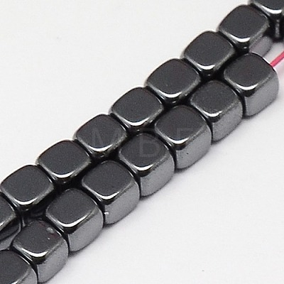 Electroplate Non-magnetic Synthetic Hematite Beads Strands G-J172-2x2mm-04-1