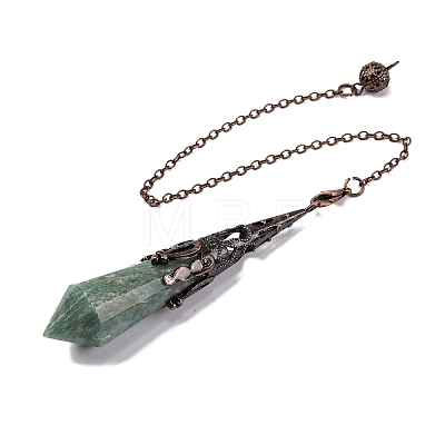 Natural Amazonite Pointed Dowsing Pendulum Big Pendants G-H285-06R-A31-1