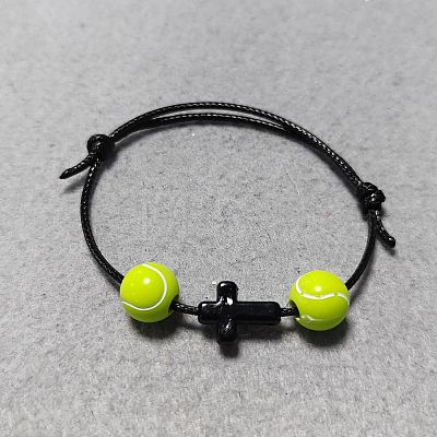 Waxed Polyester Cord Bracelets BJEW-WH00016-06-1