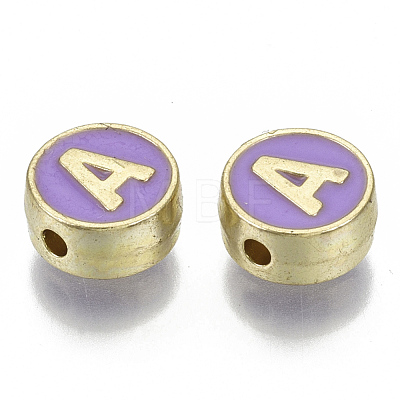 Alloy Enamel Beads X-ENAM-S122-028A-NR-1