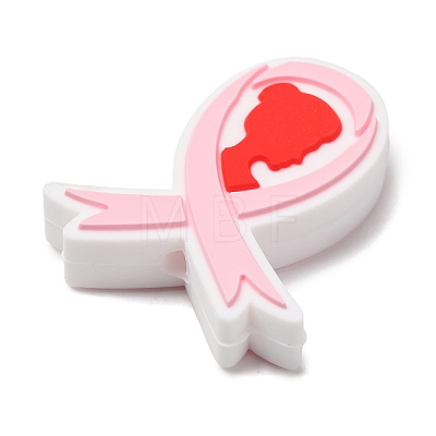 Awareness Ribbon Theme Silicone Beads SL-CBAD2AE-01A-01-1