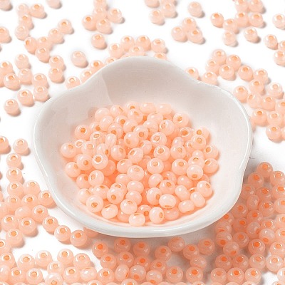 Imitation Jade Glass Seed Beads SEED-Z001-A-A08-1