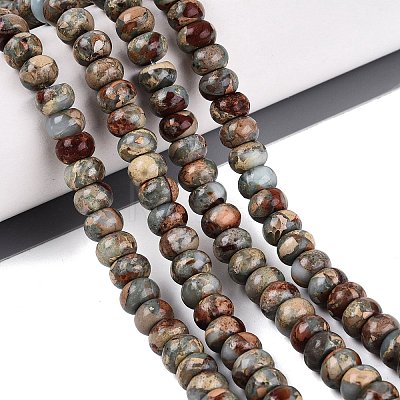 Natural Shoushan Stone Beads Strands G-Q606-98-1