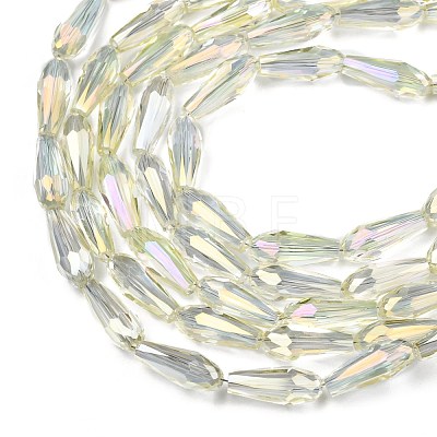 Electroplate Glass Beads Strands EGLA-L015-HP-B06-1