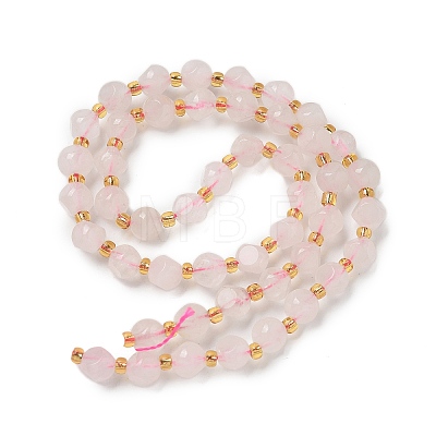 Natural Rose Quartz Beads Strands G-K387-A08-02-1