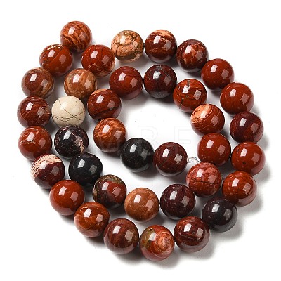 Natural Red Snakeskin Jasper Beads Strands G-H298-A02-04-1