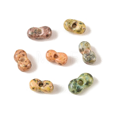 Baking Paint Glass Beads DGLA-G004-02G-1