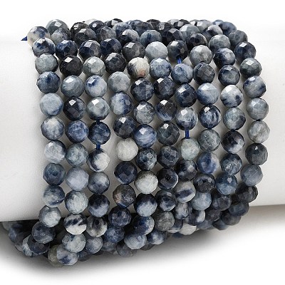 Natural Sapphire Beads Strands G-G343-B05-4mm-1