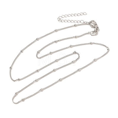 Brass Satellite Chain Necklaces NJEW-B119-03P-1