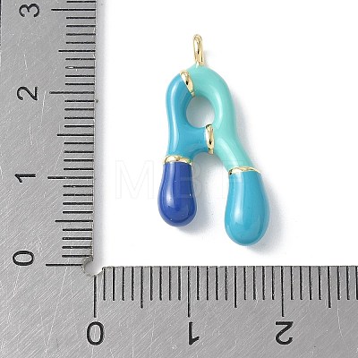 Brass Enamel Pendants KK-E093-03G-A-02-1