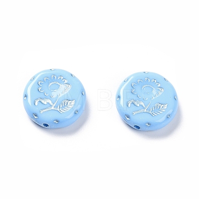 Opaque Acrylic Beads OACR-G016-27H-1