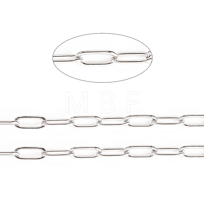 304 Stainless Steel Paperclip Chains CHS-F010-01D-P-1
