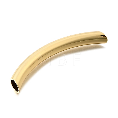 Brass Curved Tube Beads KK-S508-45G-1