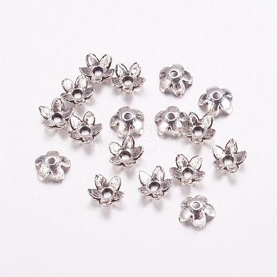 Tibetan Style Alloy Bead Caps X-LF1225Y-NF-1