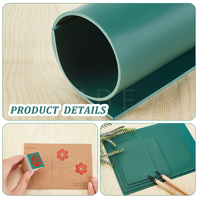 Globleland 4Pcs 4 Style Synthetic Rubber Sheets TOOL-GL0001-07-1