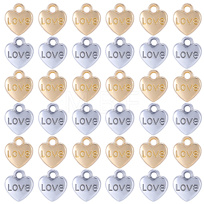 60Pcs 2 Colors Valentine's Day Rack Plating Alloy Pendants FIND-SC0022-81-1