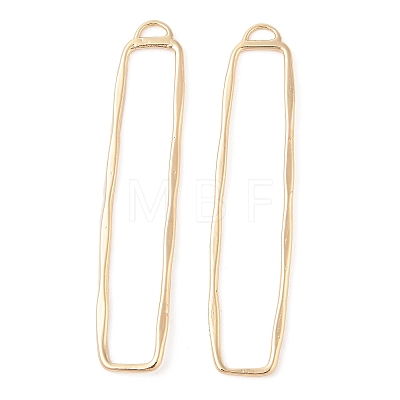 Brass Open Back Bezel Pendants KK-N256-01H-G-1