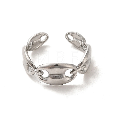 Non-Tarnish 201 Stainless Steel Finger Rings RJEW-H223-01P-07-1