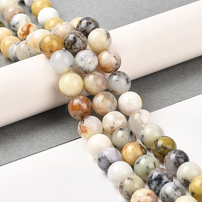 Natural African Opal Beads Strands G-B048-B03-02-1