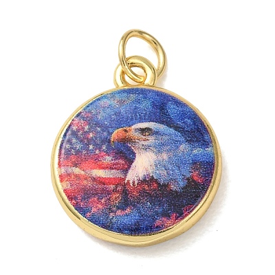 Printed Brass Pendants KK-CBA8989-02B-1