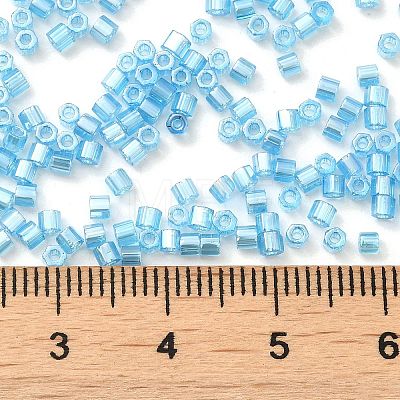 Transparent Colours Luster Glass Seed Beads SEED-S042-20B-05-1