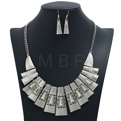 Alloy Pendant Necklaces & Dangle Earrings FS-WG2D2E5-01-1