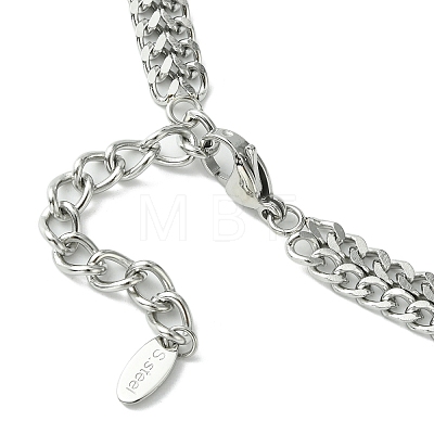 
304 Stainless Steel Bib Necklaces NJEW-Q322-09P-1