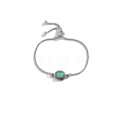 Fashionable Alloy Box Chain Slider Bracelets FS-WG96D3B-01-1