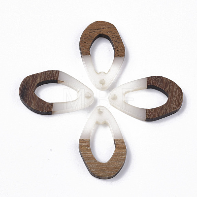 Resin & Walnut Wood Pendants RESI-T023-A-17-M-1