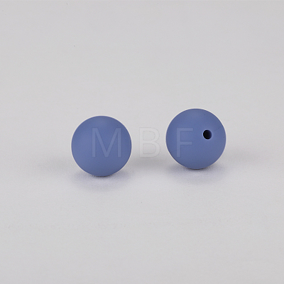 Round Silicone Focal Beads SI-JX0046A-49-1