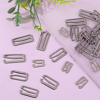 Gorgecraft 60Pcs 3 Style Number 9 Shaped Alloy Bra Strap Hooks for Sewing DIY-GF0009-30B-1