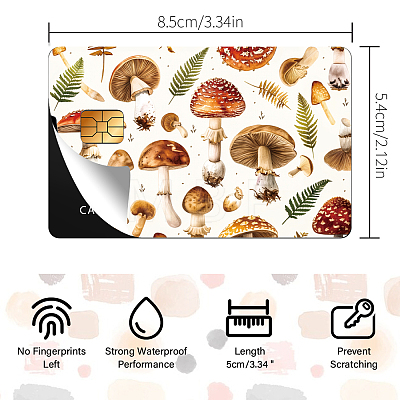 Plastic Waterproof Card Stickers STIC-WH0032-007-1