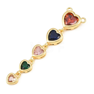 Brass Micro Pave Cubic Zirconia Pendants KK-K418-03A-G-1