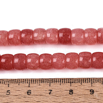 Ombre Effect Dyed Glass Beads Strands X-GLAA-Q106-05B-A08-1