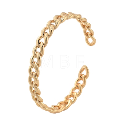 Brass Cuff Bangles BJEW-F482-06G-1