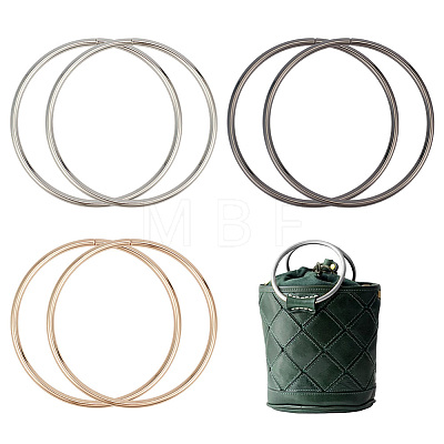 6Pcs 3 Colors Iron Bag Handles FIND-PH0038-61-1