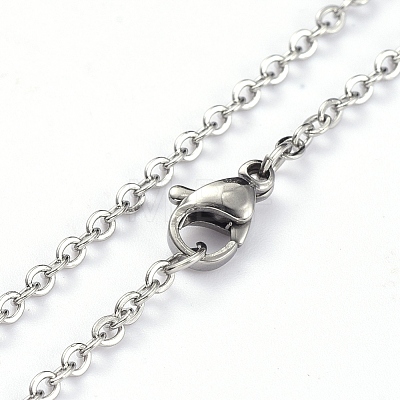 304 Stainless Steel Pendant Necklaces NJEW-E147-05P-1