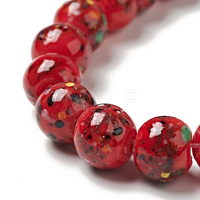 Handmade Lampwork Beads Strand LAMP-C008-02I-1