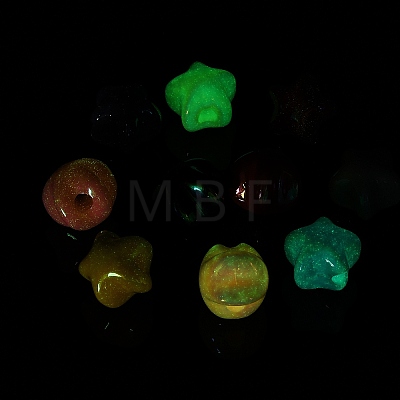UV Plating Opaque Acrylic Beads MACR-K351-01-1