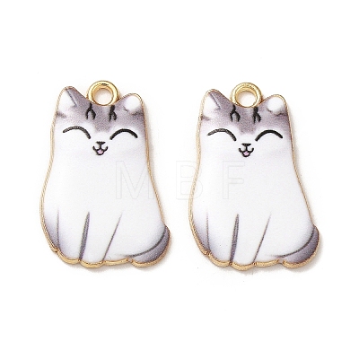 Alloy Enamel Pendants ENAM-M046-12G-D-1